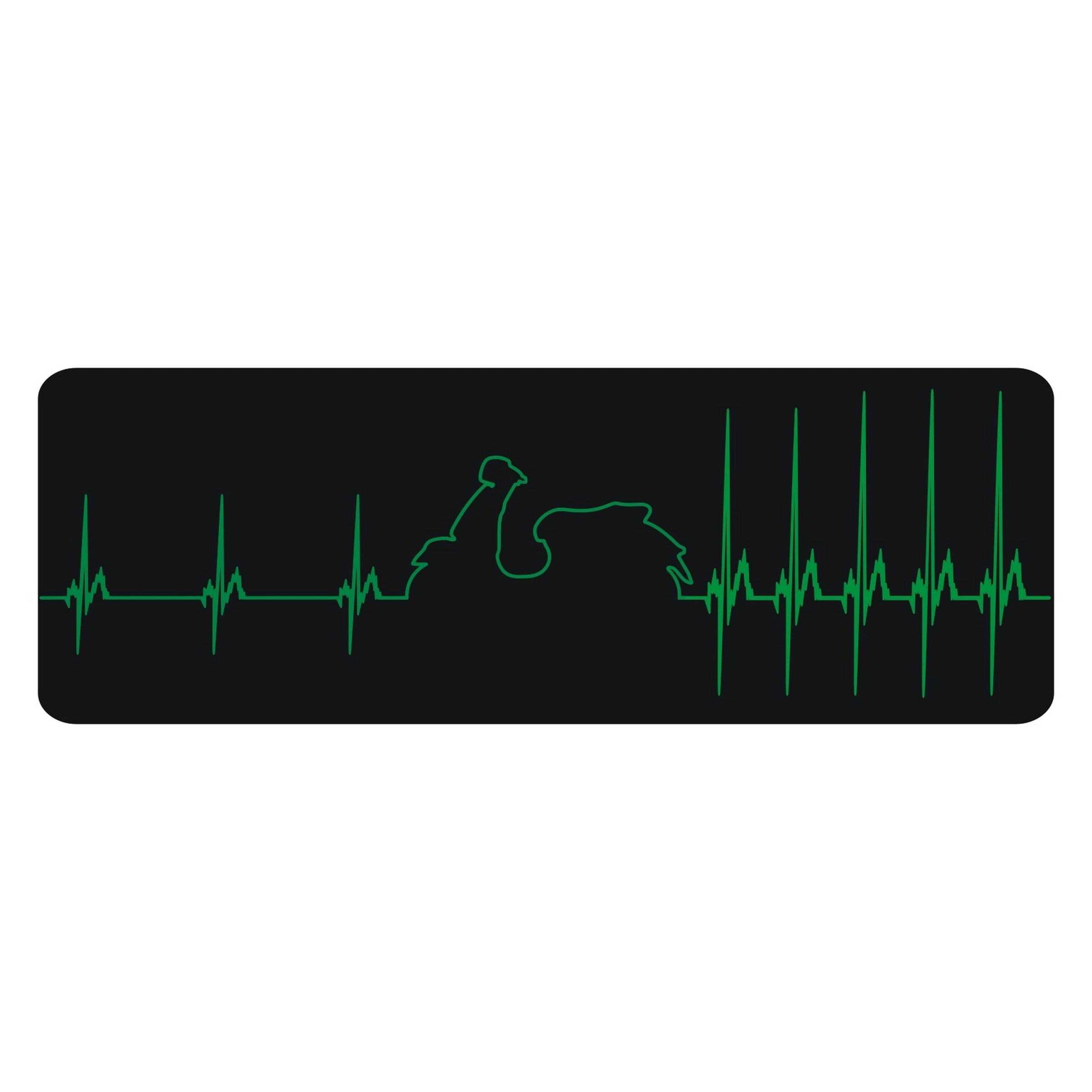 Image of Aufkleber mit Motiv Vespa GTS "Heartbeat" Motorroller