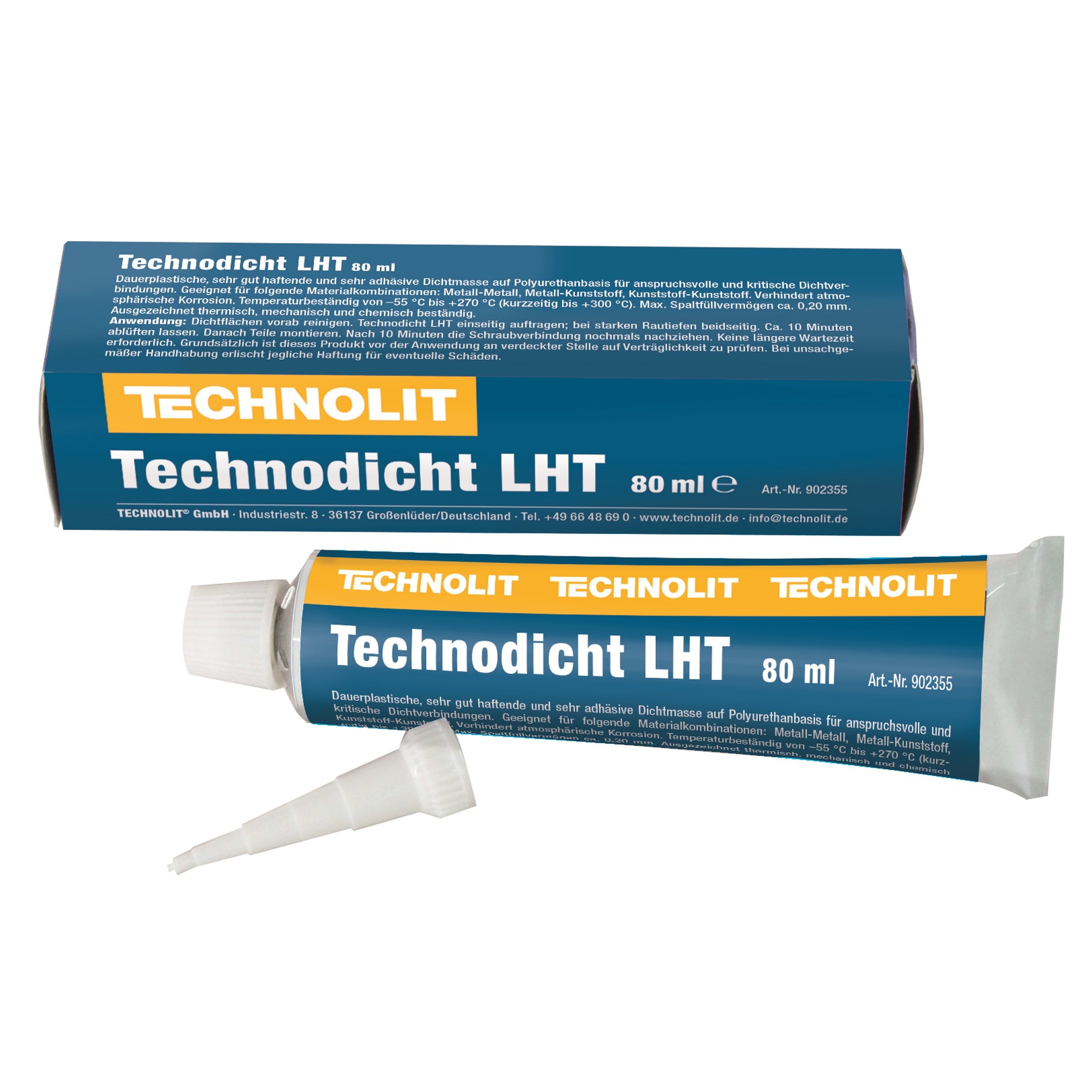 Image of Dichtmasse TECHNOLIT Motor Technodicht LHT orange