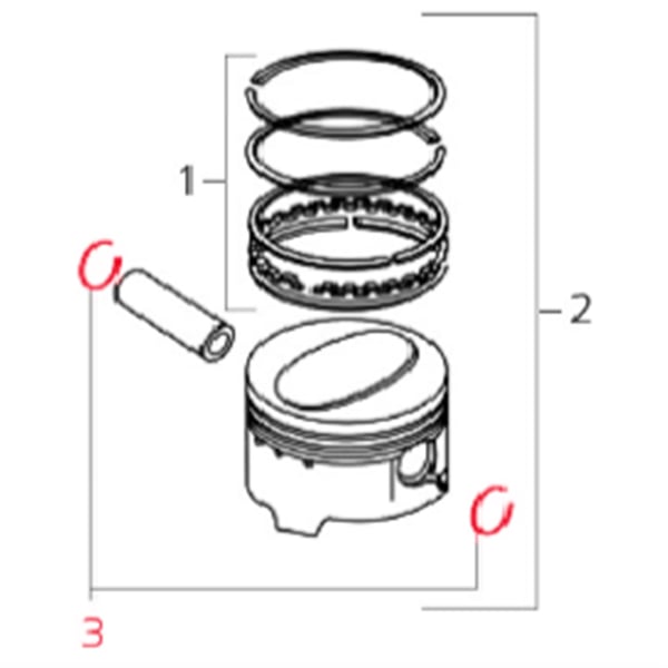 Image of Kolbenbolzenclip LML, SF504-1229 für LML Star 200 4T