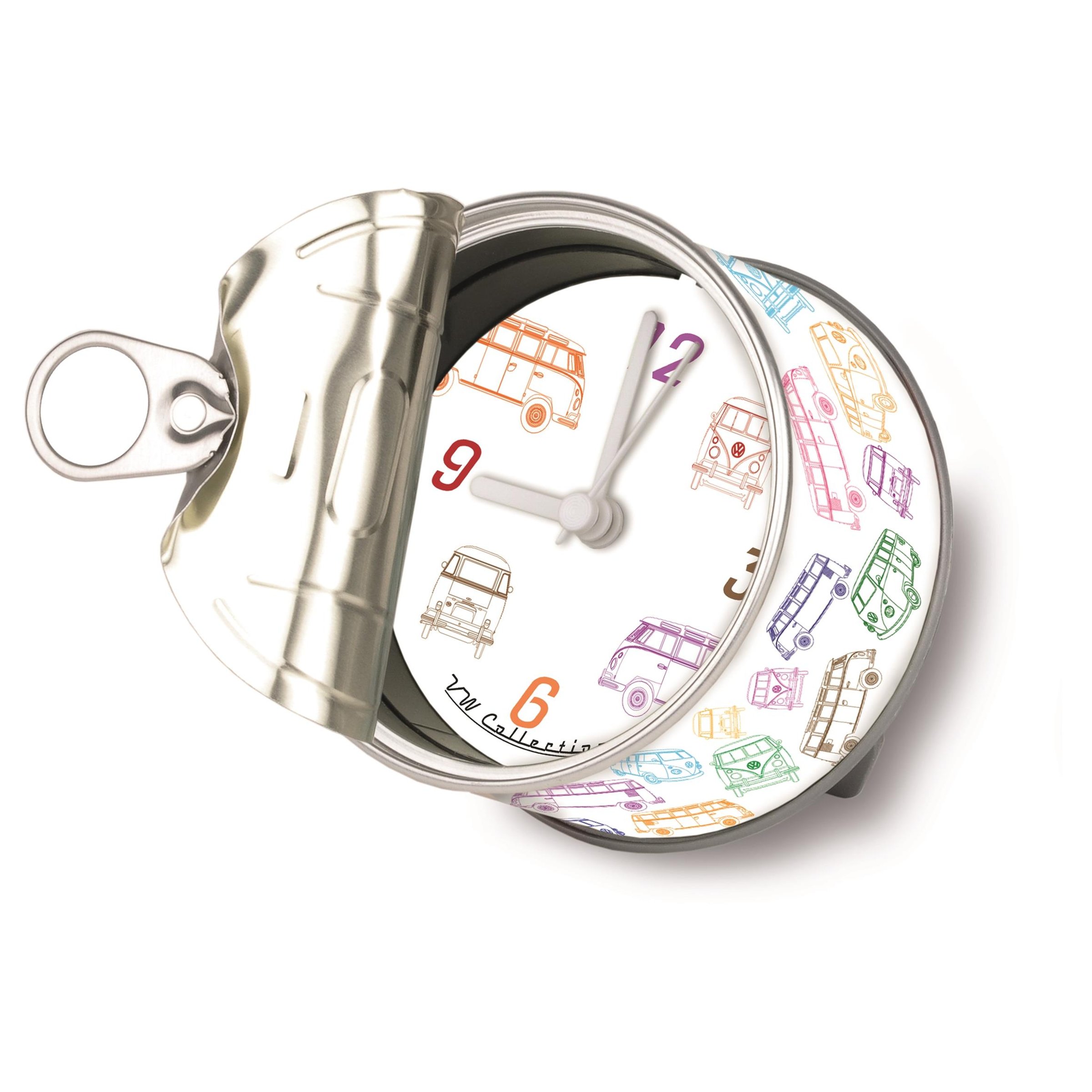 Image of MyClock™ - die tolle Uhr in der Konservendose VW Collection mit Motiv VW Bulli "Outline"