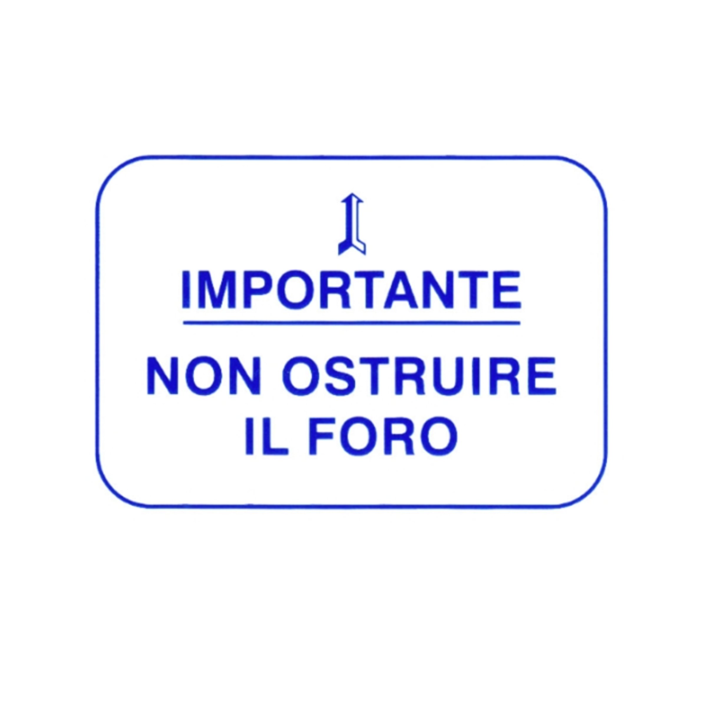 Image of Aufkleber RMS Importante Non Ostruire il Foro für Vespa für Vespa