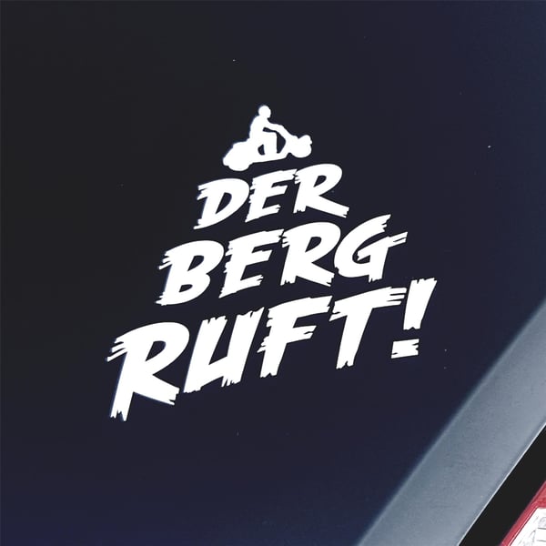 Image of Aufkleber mit Motiv "Der Berg ruft!"