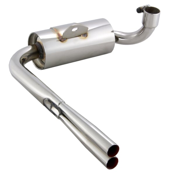 Image of Rennauspuff SIP "Vintage" Replika, Edelstahl unlackiert für Vespa 125 VNA-TS/150 VBA-Sprint/PX80-150/PE/Lusso