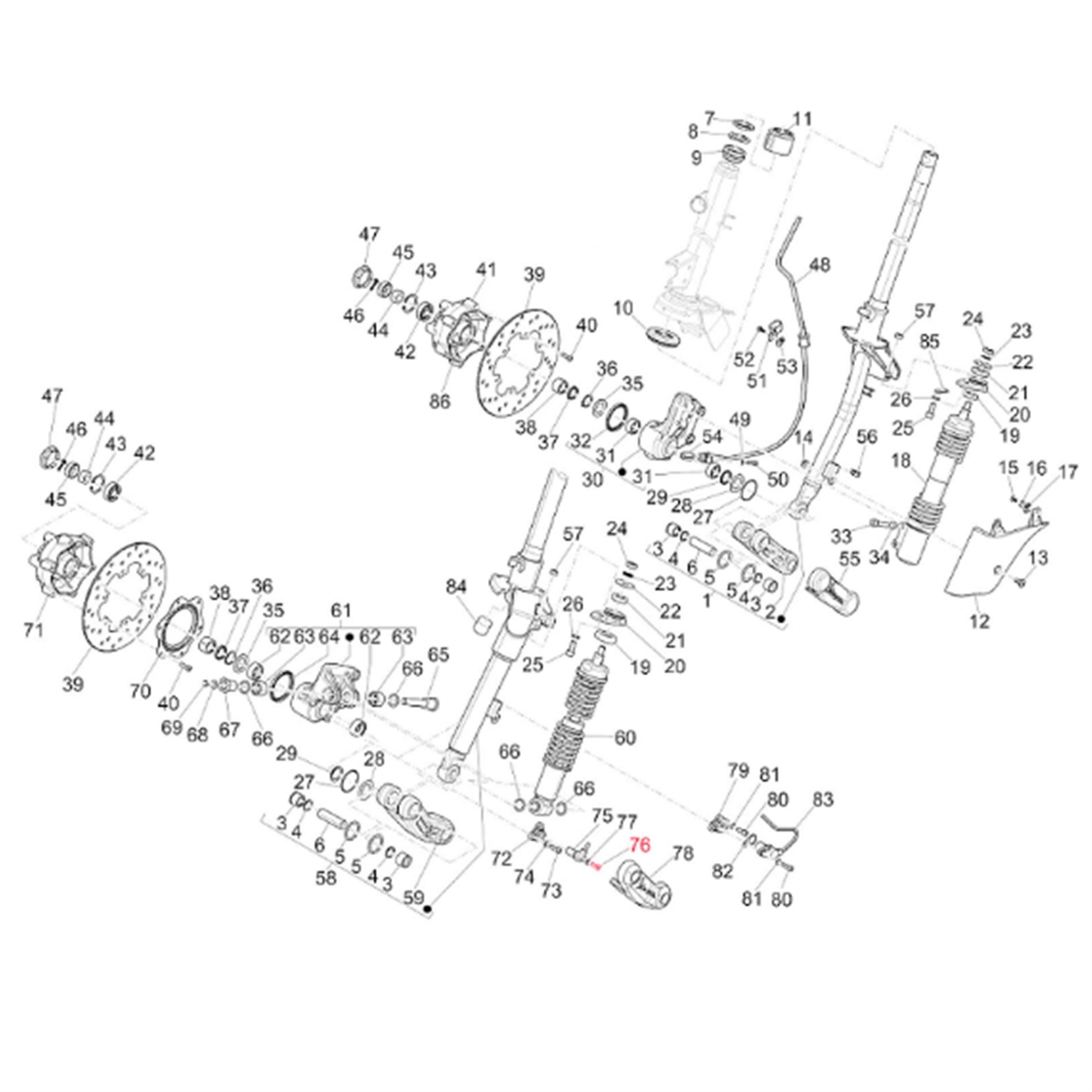 Image of Schraube ABS Sensor M5x16 mm, Linsenkopf Torx, PIAGGIO für Vespa GTS/GTS Super/GTV/946 125-300ccm ('14-) für Vespa GTS/GTS Super/GTV/946 125-300ccm ('14-)
