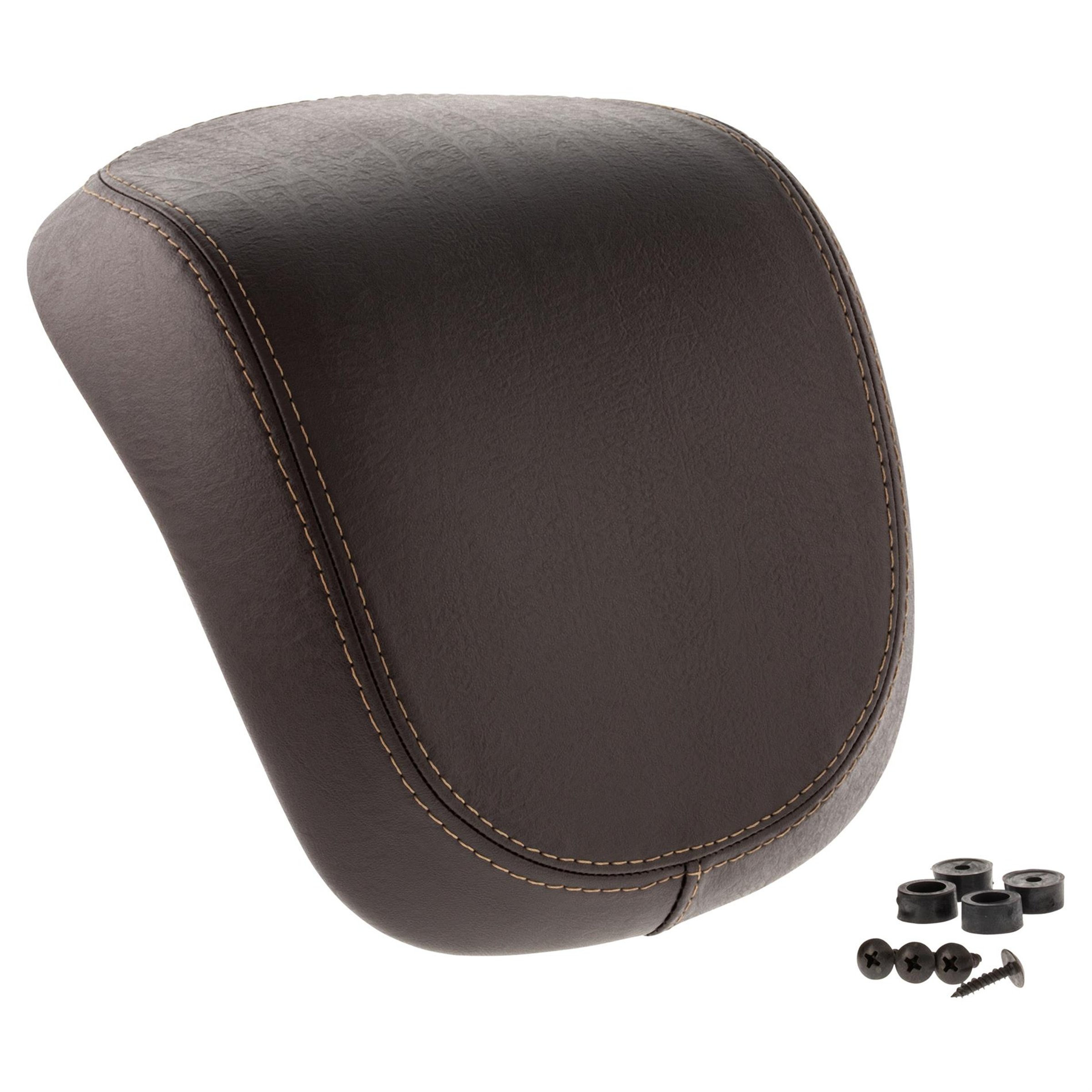 Image of Rückenlehne PIAGGIO Topcase dunkelbraun, graue Naht CM273106 für Vespa Primavera 50-150ccm Touring für Vespa Primavera 50-150ccm Touring