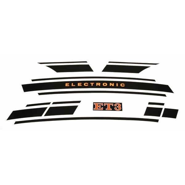 Image of Aufkleberset mit Motiv "Electronic"-Streifen für Vespa ET 3