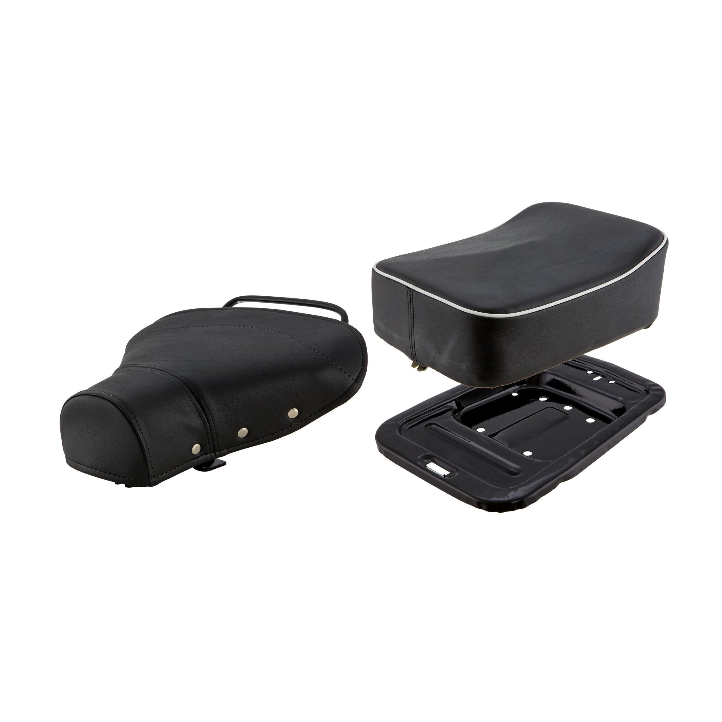 Image of Schwingsattelset Sprint Style schwarz für Vespa VNA/VNB/GT/GTR/Super/TS/VBA/VBB/GL/T4/Sprint/V/PX/PE für Vespa VNA/VNB/GT/GTR/Super/TS/VBA/VBB/GL/T4/Sprint/V/PX/PE