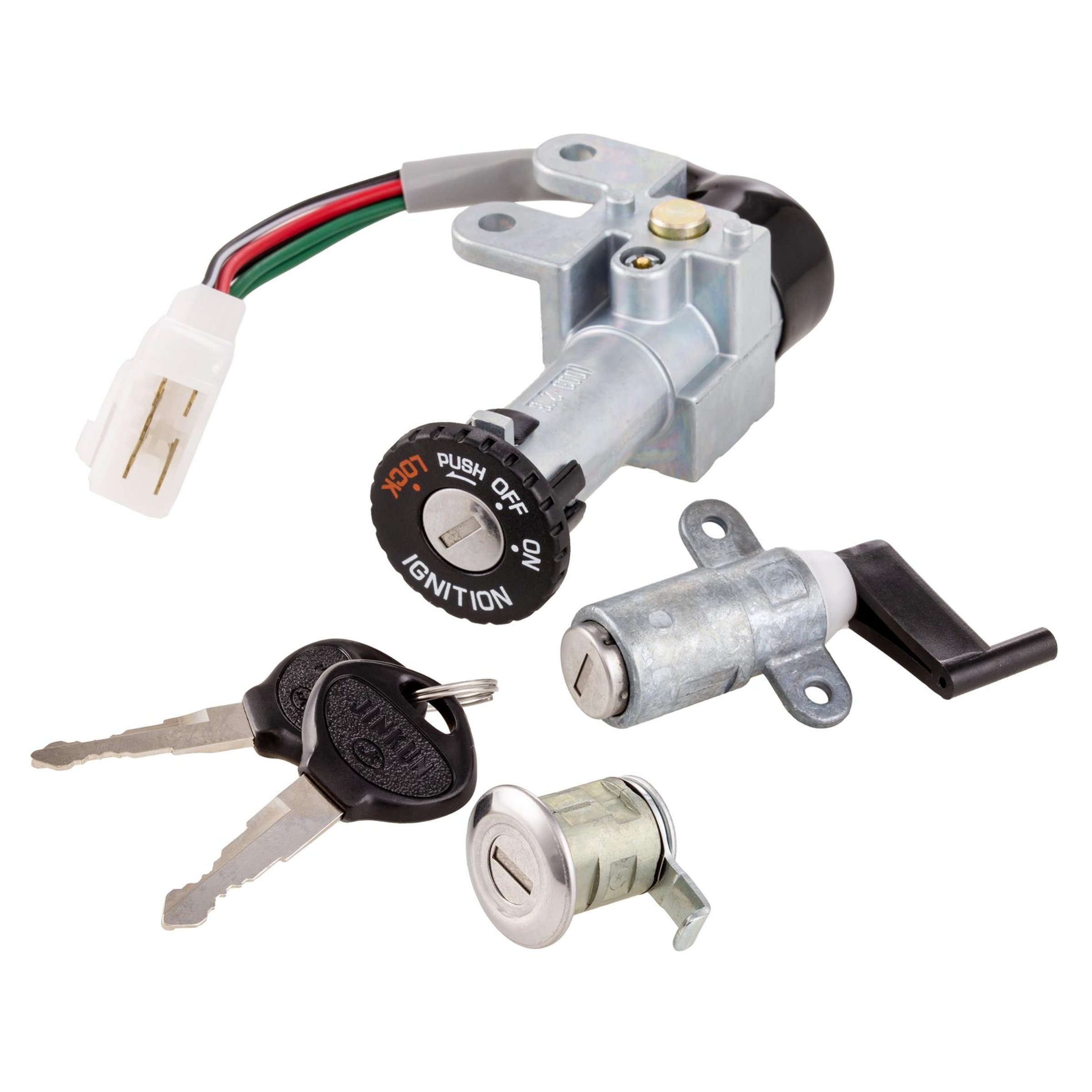 Image of Schloss Set für KYMCO People 50ccm Bj.'99-'04/euro 2 Bj.'03 People 125/150ccm Bj.'99-'00/ euro 2 Bj.'03 für KYMCO People 50ccm Bj.'99-'04/euro 2 Bj.'03 People 125/150ccm Bj.'99-'00/ euro 2 Bj.'03