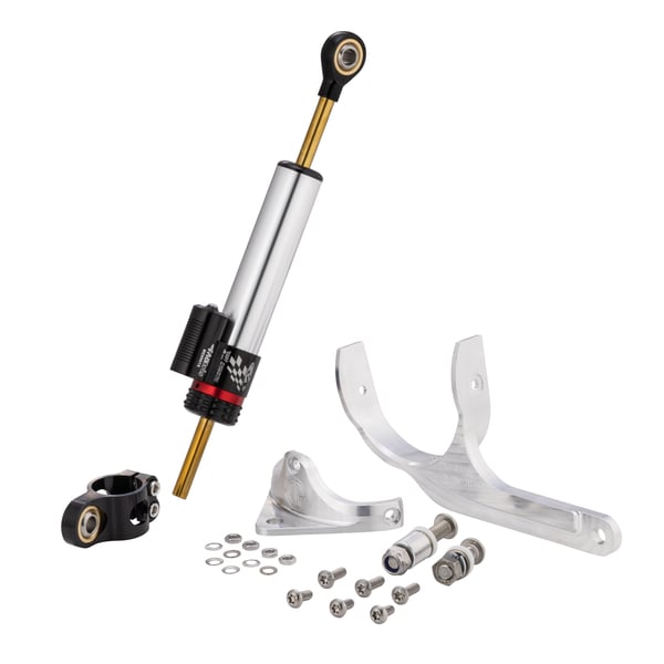 Image of Lenkungsdämpfer CTP 2.0 schwarz/silber für Vespa 125 GTR/150 Sprint V/180-200 Rally