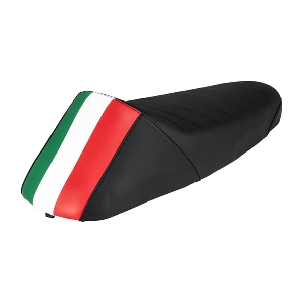 Image of Sportsitzbank NISA Corsa schwarz / Tricolore Italy für Vespa 50-125/PV/ET3