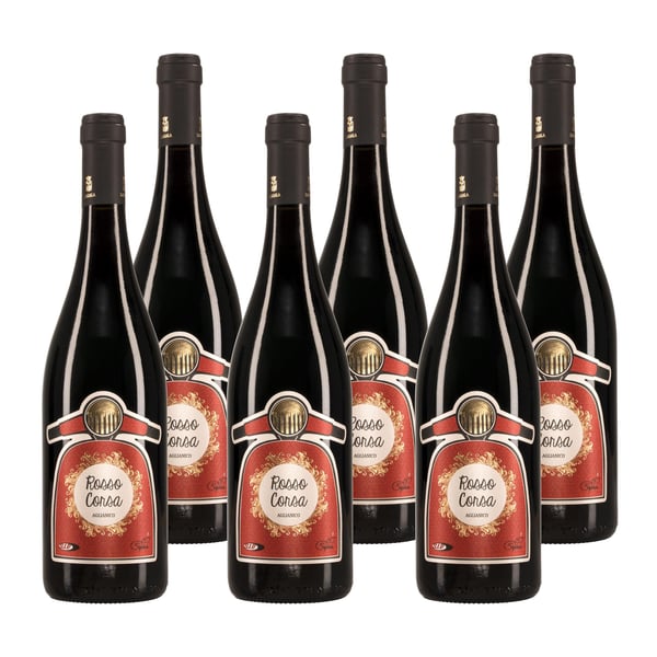 Image of Rotwein „Rosso Corsa“ mit Motiv Vespa Motorroller, Aglianico del Vulture, 2016