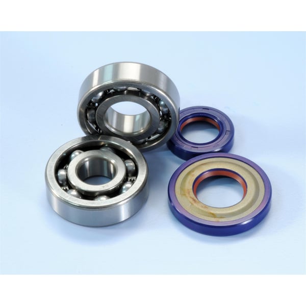 Image of Revisionskit Kurbelwelle POLINI Lager- und Wellendichtringsatz 19x32x7 / 22,7x47x7x7 20x47x14/17x47x14 mm Lichtmaschinenseite und Kupplungsseite (LIMA & KULU) 282.0005 für Vespa 50-125/PV/ET3/PK50-125 1°/PK50SS