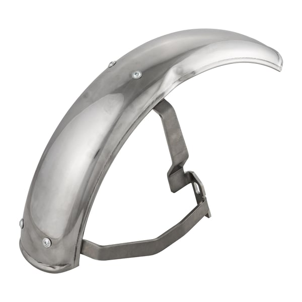 Image of Kotflügel SIP Garelli 2.0, vorne Edelstahl poliert silber für Vespa PK50-125 S/XL/XL2/Automatica/PX80-200/PE/Lusso/`98/MY/T5