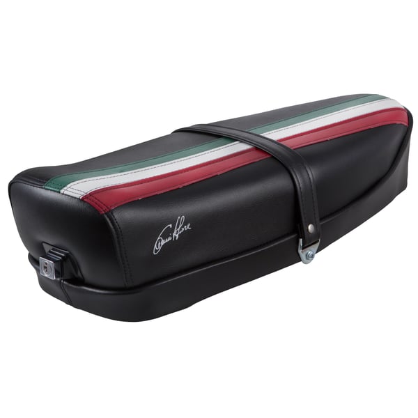 Image of Sitzbank DIEFFE "Tricolore Italy Mezzo" schwarz für Vespa 125 ET3