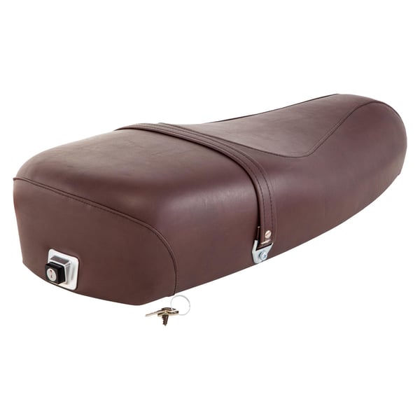 Image of Sitzbank DIEFFE braun Vintage, schokoladenbraun RAL 8017 für Vespa PX 2011