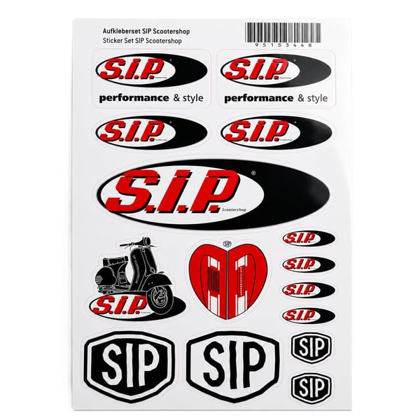 Image of Aufkleberset SIP mit Motiv diverse Vespa Motive, II