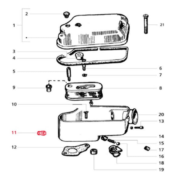 Image of Verschlussschraube, Vergaserwanne, hinten, unten, C-4707995 für LML Star 125-150 2T/Stella
