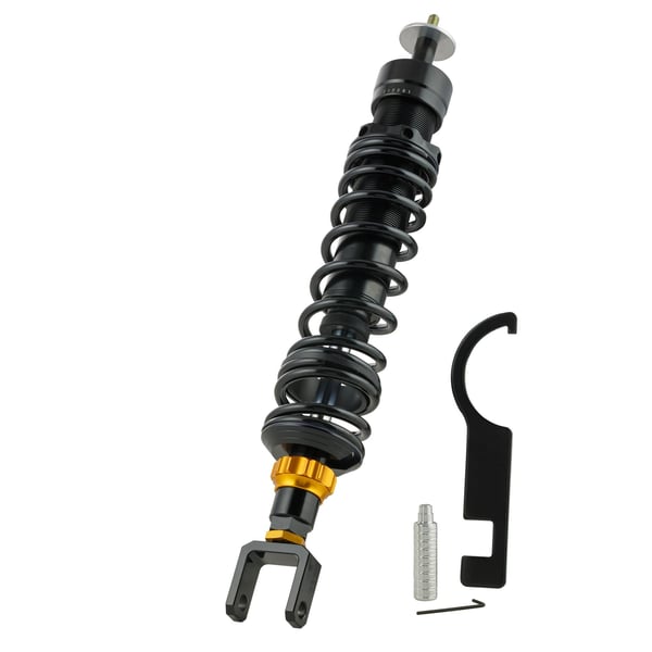 Image of Stoßdämpfer ZELIONI "Black Edition" hinten für Vespa Primavera/Sprint 50ccm 2T/4T