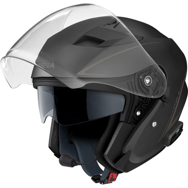 Image of Helm SENA Outstar S smart, schwarz matt, Gr. M, 59-60cm Jethelm