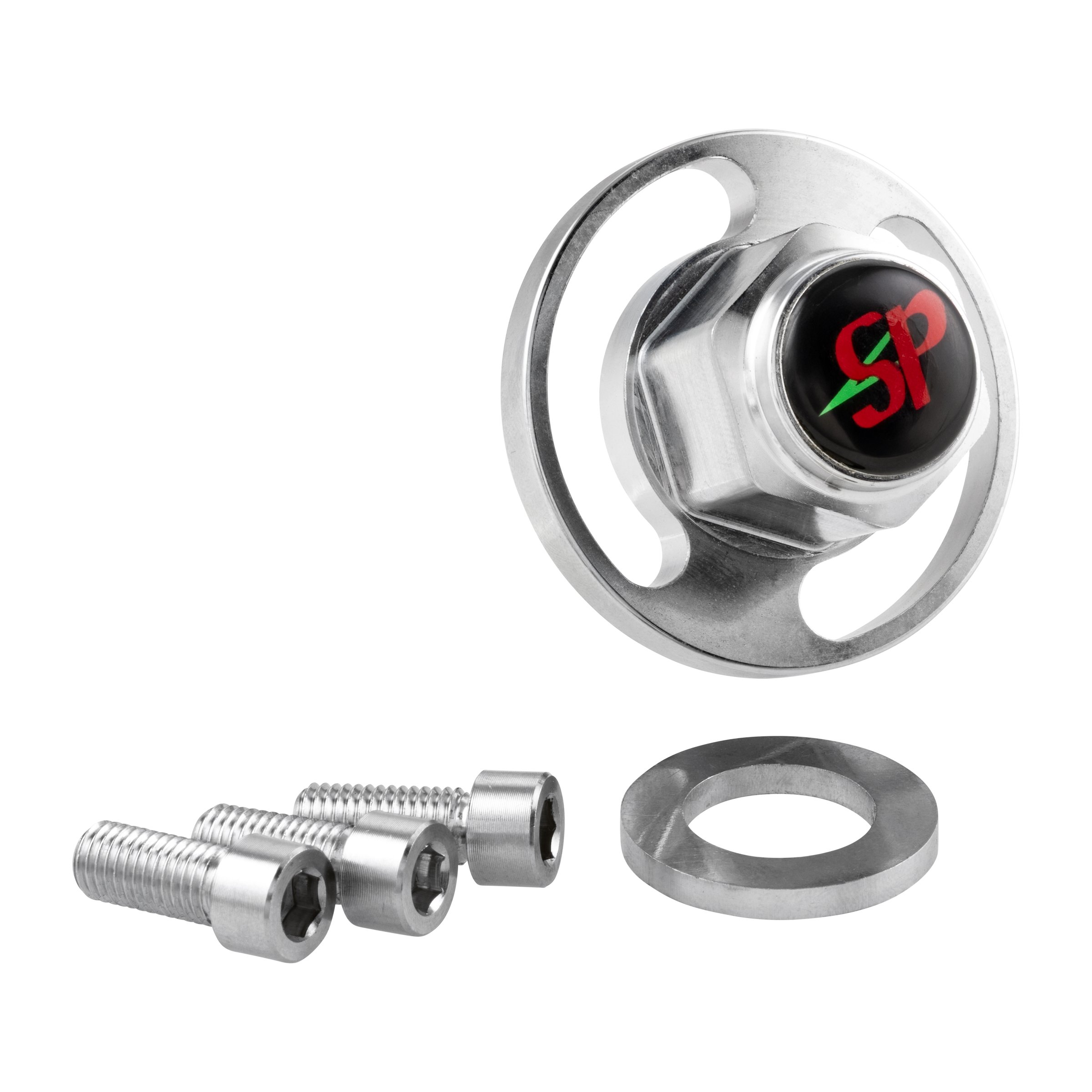 Image of Mutter M16x1,5 mm Hutmutter, Bremstrommel hinten, SP Developments für Lambretta 125 LI/LIS/DL/GP/150 LI/LIS/SX/DL/GP/175 TV/200 TV/SX/DL/GP für Lambretta 125 LI/LIS/DL/GP/150 LI/LIS/SX/DL/GP/175 TV/200 TV/SX/DL/GP