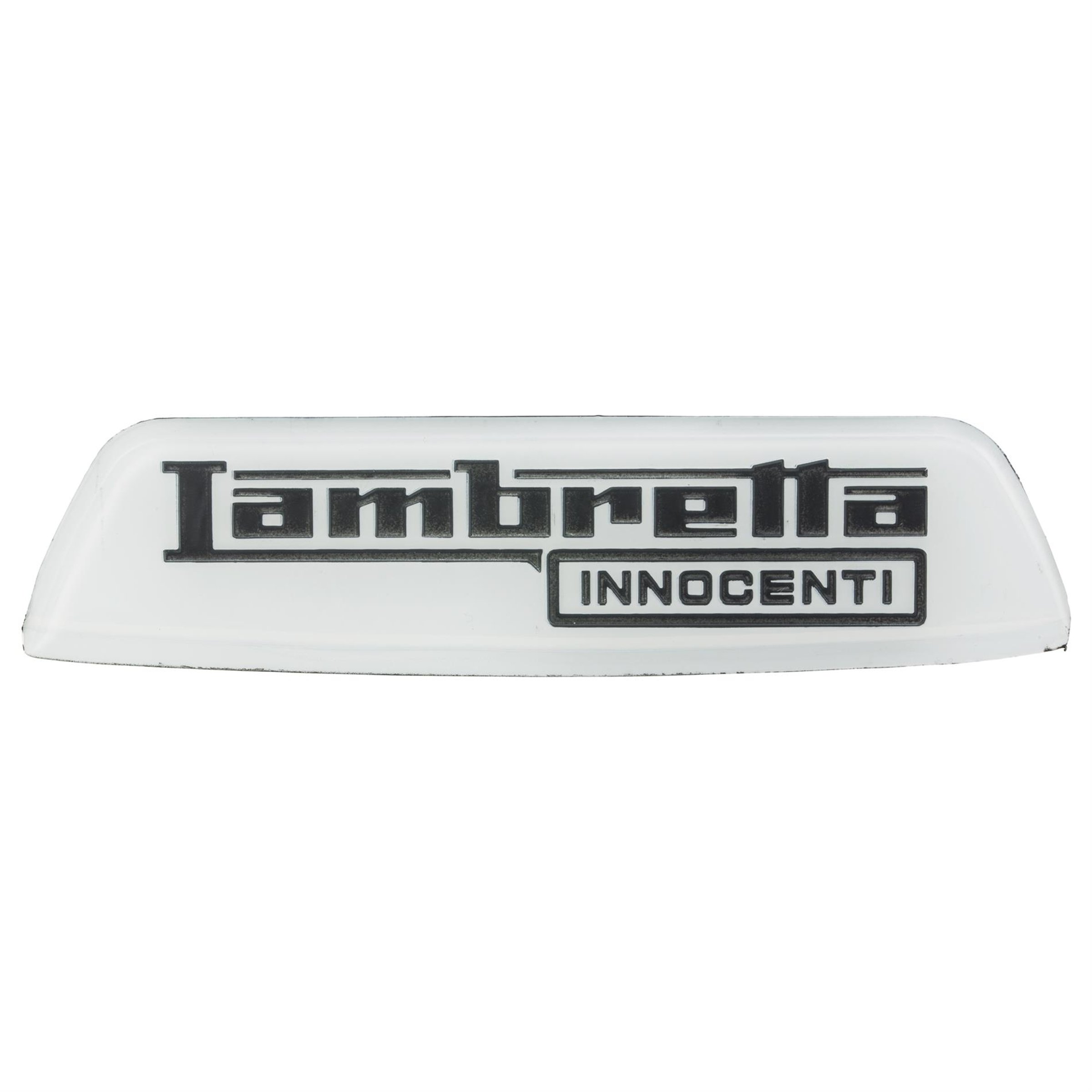 Image of Schriftzug Lambretta INNOCENTI Heck 19955093 für Lambretta 125 LI 3° ('68-)/LIS/150 LI 3° ('68-)/LIS/SX/200 SX für Lambretta 125 LI 3° ('68-)/LIS/150 LI 3° ('68-)/LIS/SX/200 SX