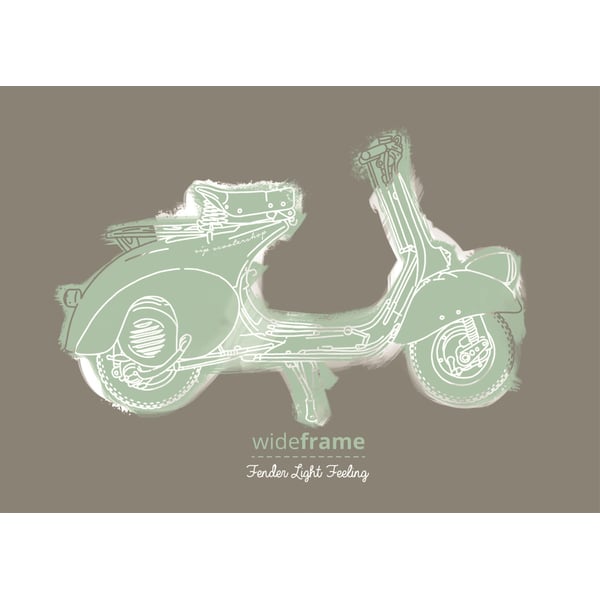 Image of Postkarte SIP mit Motiv "Vespa Fenderlight Feeling"