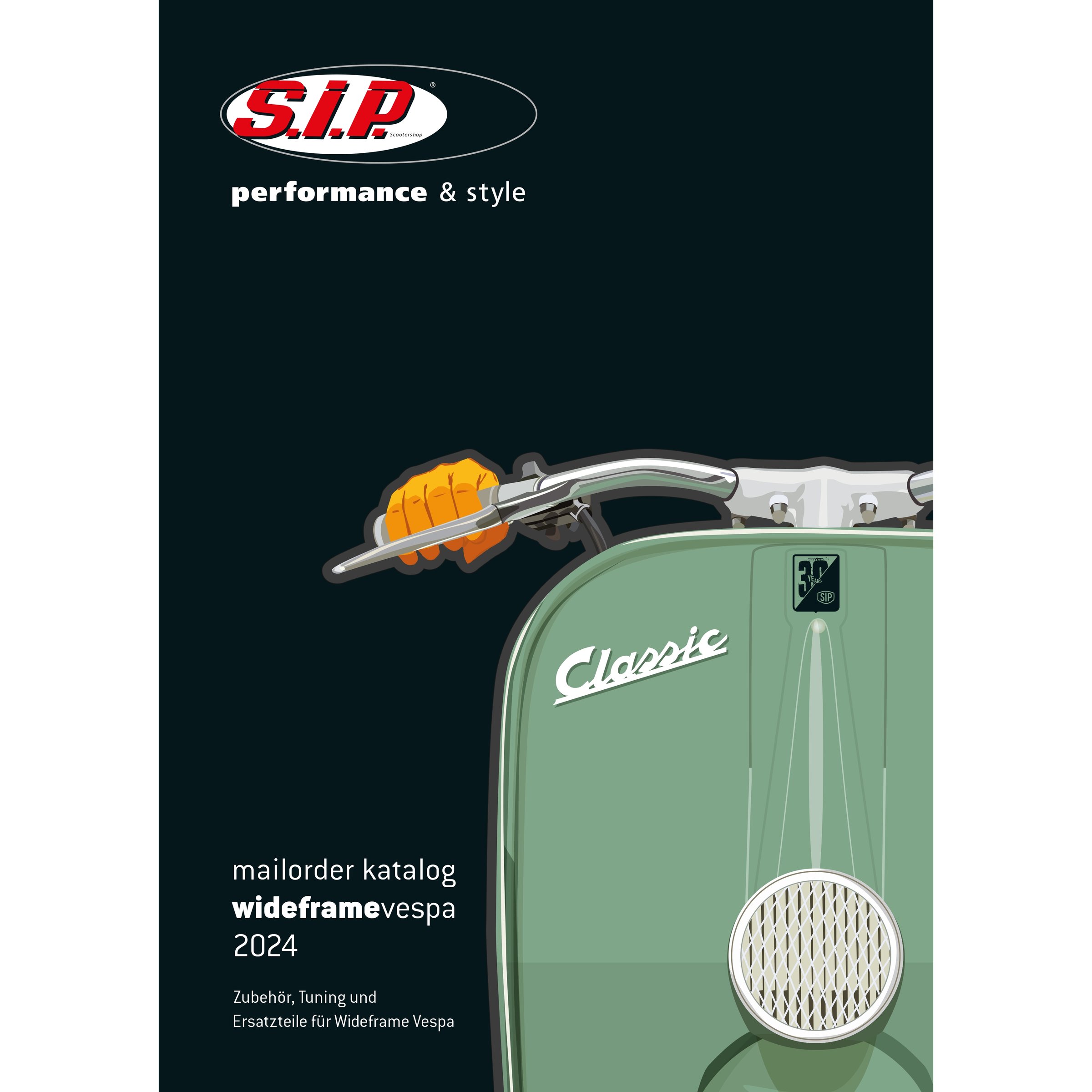 Image of Katalog für Wideframe Vespa SIP Zubehör & Tuning für Vespa Lampe Unten / Wideframe