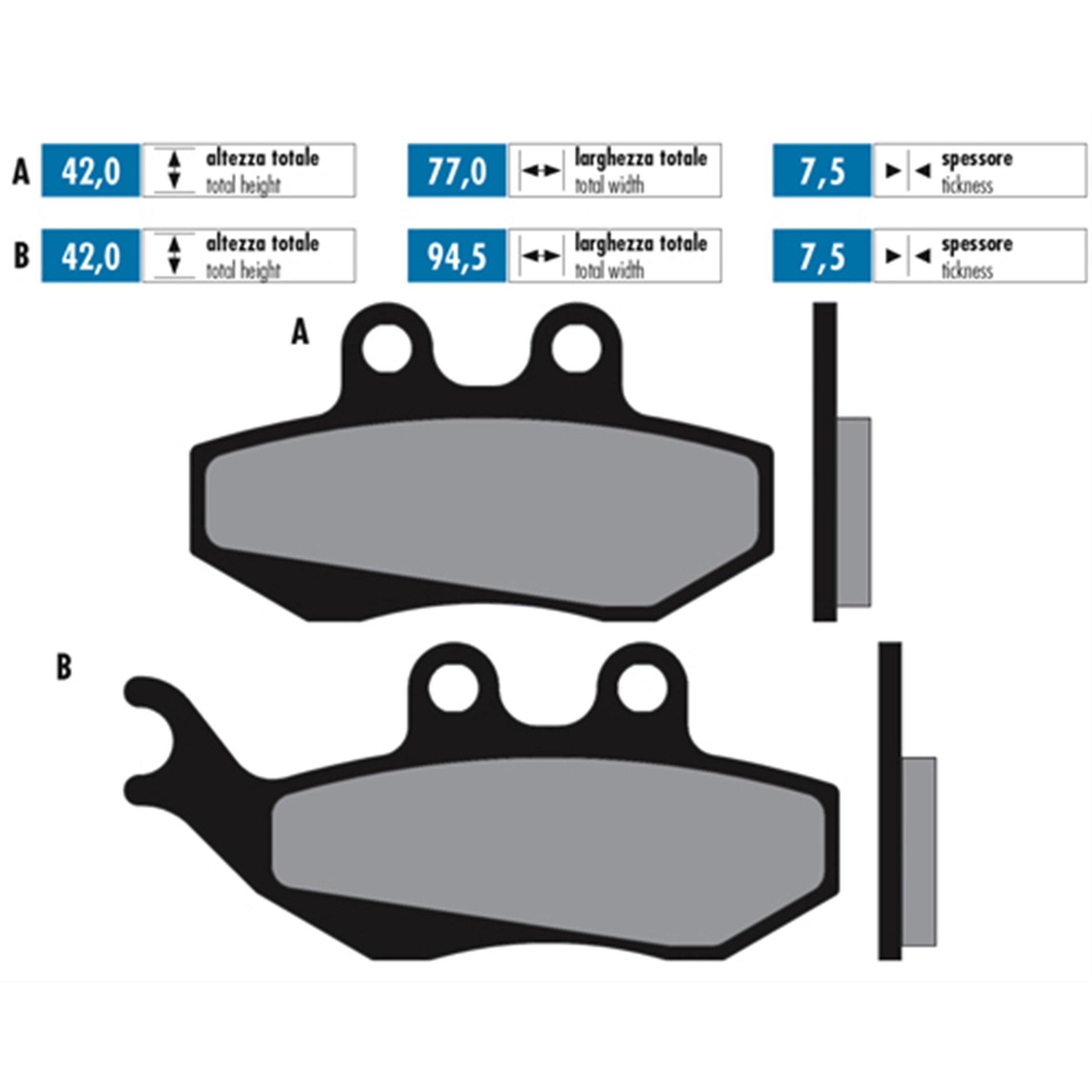 Image of Bremsbeläge POLINI Sintered S18 174.2017