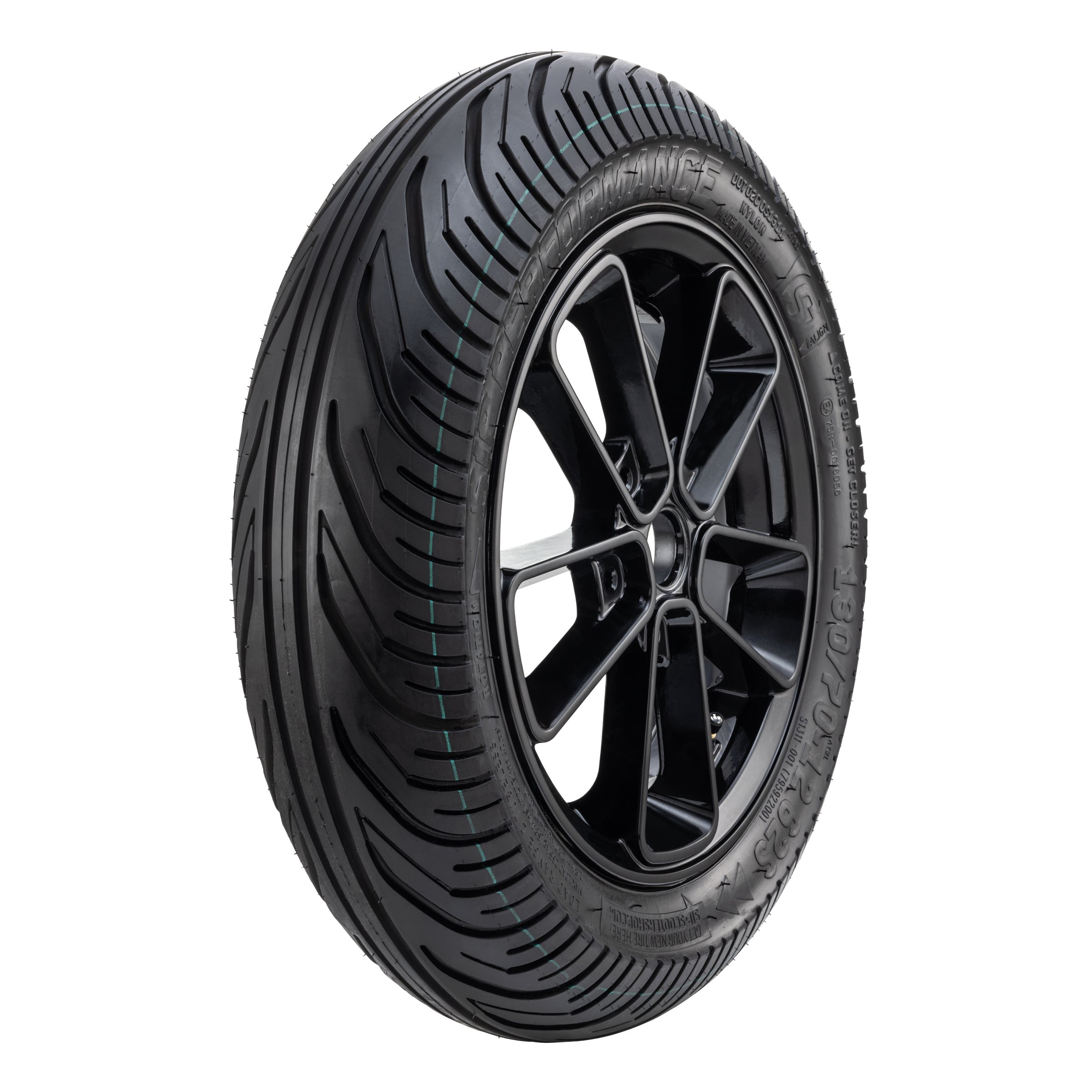 Image of Komplettrad SIP SERIES PORDOI 130/70-12 62S TL für Vespa GTS/GTS Super/GTV/GT 60/GT/GT L 125-300ccm für Vespa GTS/GTS Super/GTV/GT 60/GT/GT L 125-300ccm