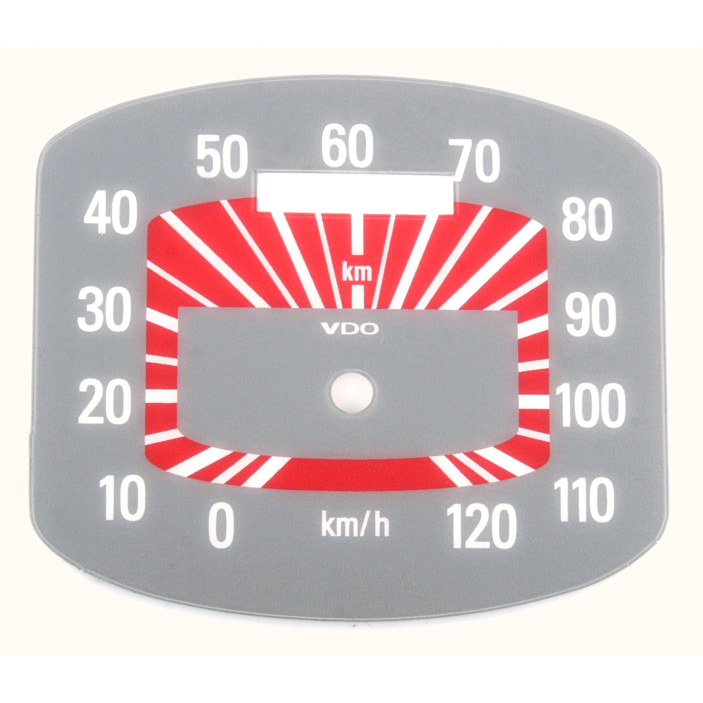 Image of Ziffernblatt für VDO Tachometer für Vespa 125 VNB/150 GS/T2-4 (d) für Vespa 125 VNB/150 GS/T2-4 (d)