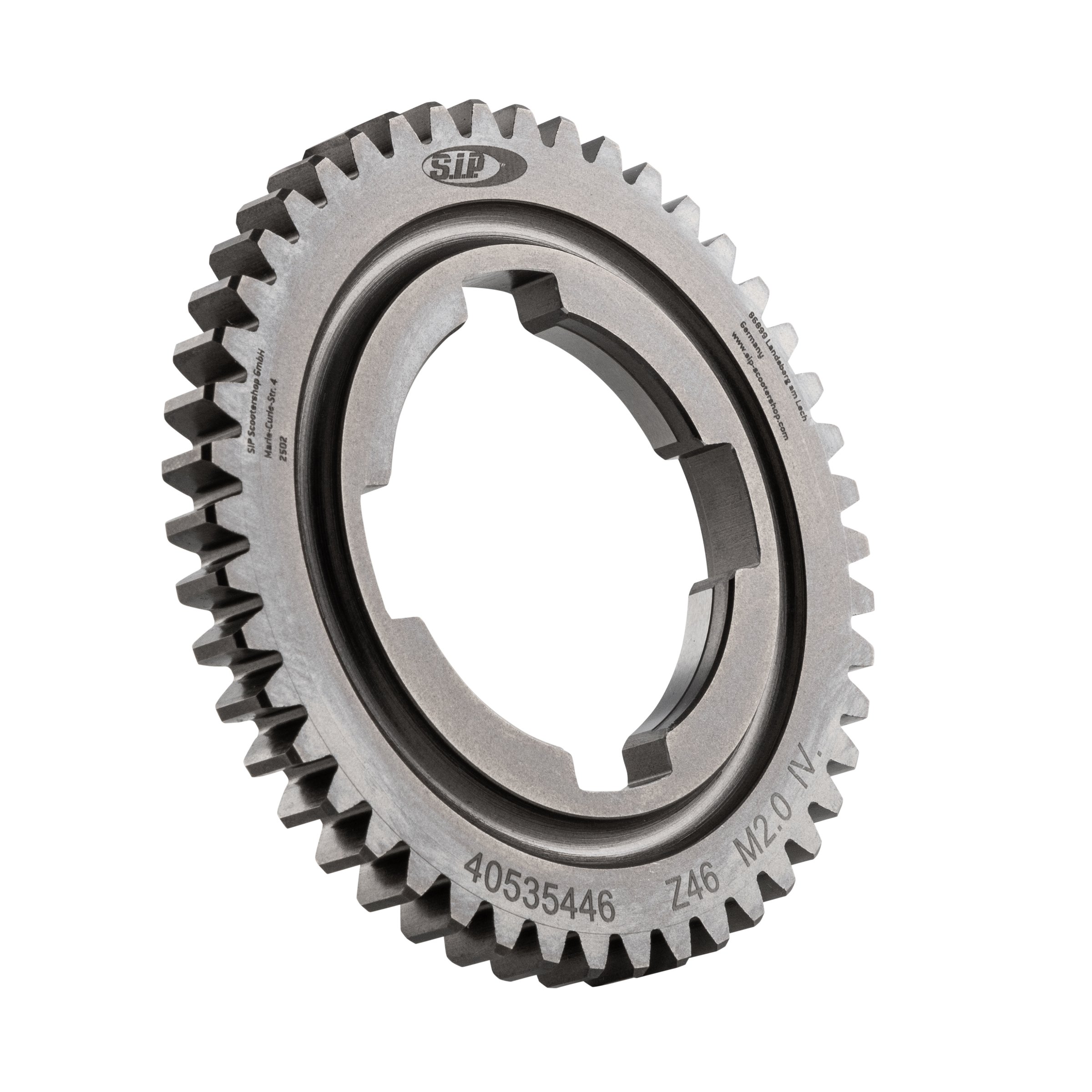 Image of Zahnrad Z 46 SIP 4. Gang 4-Gang PK für Vespa 50 S 3°/Special V5B3T 3°/V5B4T 2°/SR (D)/100 2°/125 PV 2°/ET3 2°/PK50/S/SS/XL/2/FL/PK80-125 S/PK125/ETS/N//XL/XL2 für Vespa 50 S 3°/Special V5B3T 3°/V5B4T 2°/SR (D)/100 2°/125 PV 2°/ET3 2°/PK50/S/SS/XL/2/FL/PK8