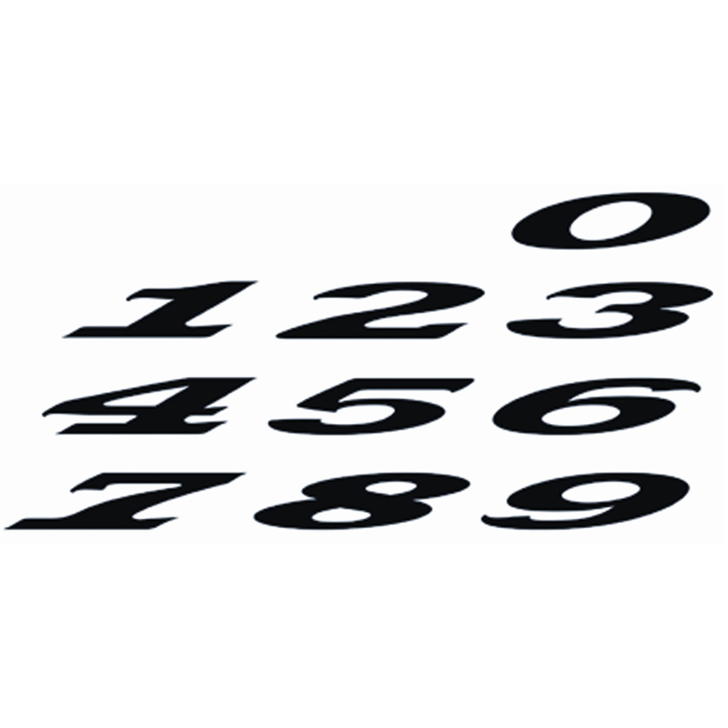 Image of Aufkleber mit Motiv Startnummer "7"
