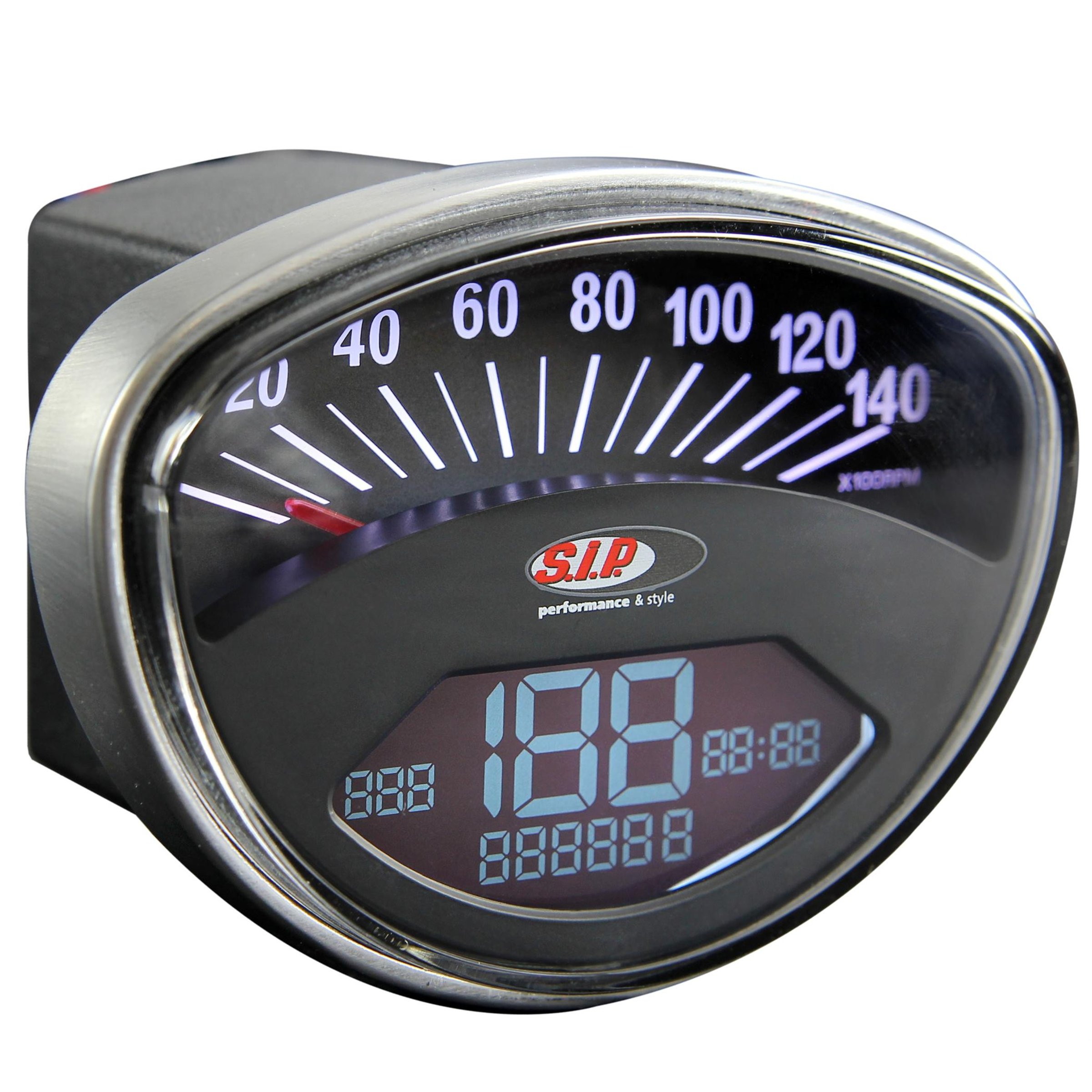 Image of Drehzahlmesser/Tacho SIP 2.0 für Vespa 50 SS/90 SS/125/PV/ET3/GTR/TS/Super/150 Sprint V/Super/Rally für Vespa 50 SS/90 SS/125/PV/ET3/GTR/TS/Super/150 Sprint V/Super/Rally