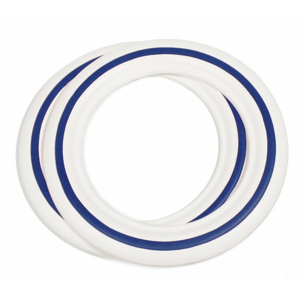 Image of Weißwandringe 10" weiß/blau