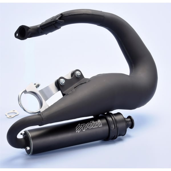 Image of Rennauspuff POLINI For Race 200.0424, Stahl schwarz für Vespa 90/R/SS/100/125/PV/ET3