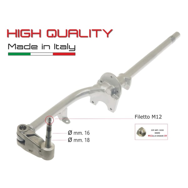 Image of Lenksäule CIF, 183435 - 174118 für Vespa P80-125X/P150X ->346430/PX125 ->1115/P200E ->112624/P150S