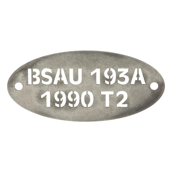 Image of Plakette MR PARTS & STYLE "BSAU 193A 1990 T2"