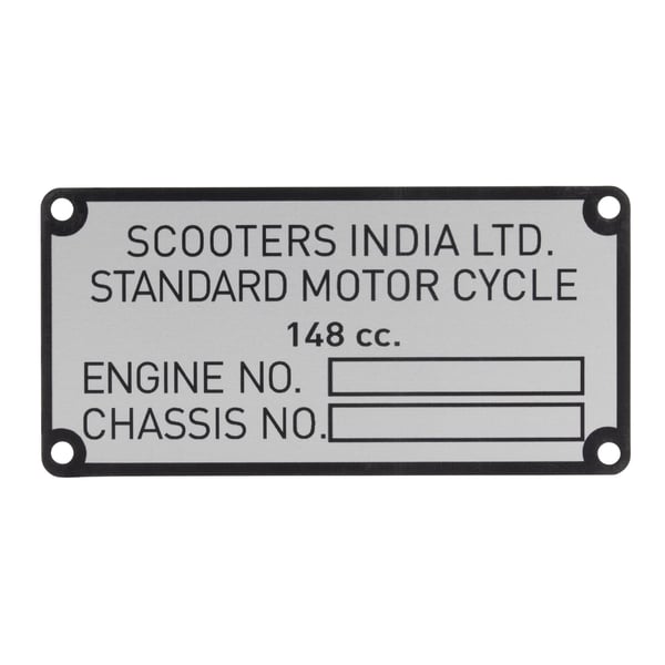 Image of Typenschild Scooters India Ltd für Lambretta 150 GP