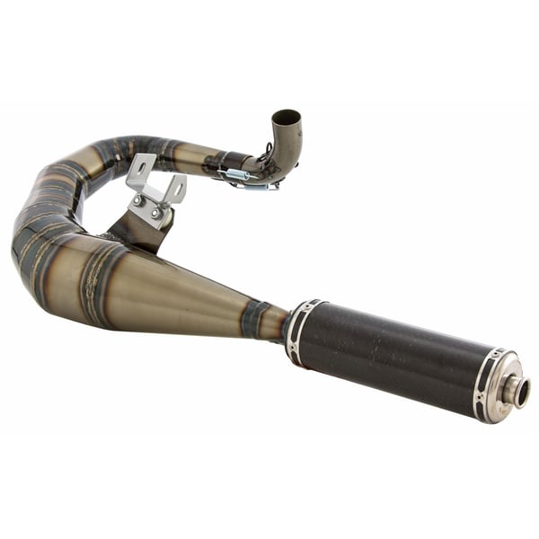Image of Rennauspuff SIP Performance 2.0, Material: Stahl klarlackiert, Dämpfer: Carbon Farbe (ESD): carbon für Vespa 125 GT/GTR/TS/150 GL/Sprint/V/PX80-150/PE/Lusso/Cosa 1