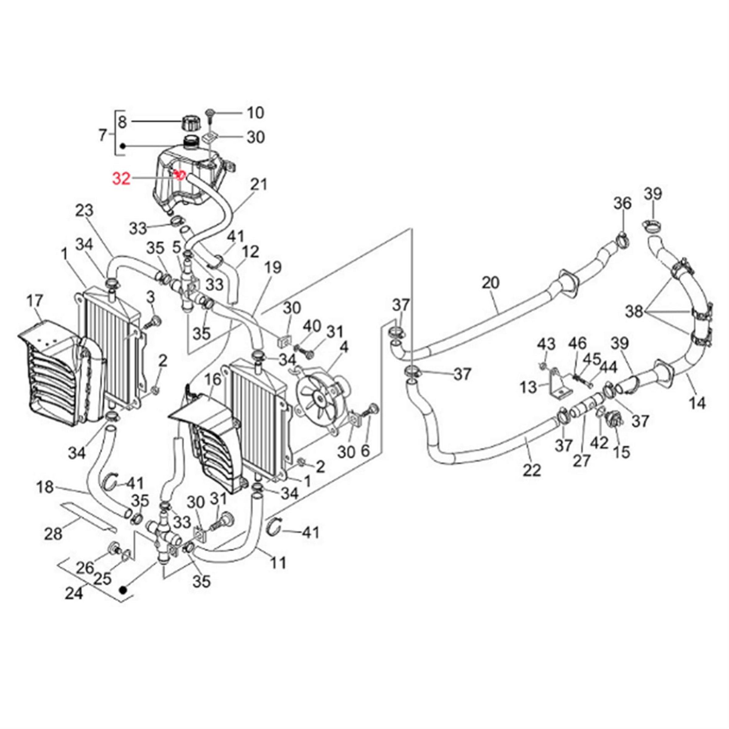 Image of Schlauchschelle Kühlwasserbehälter Ø 15,3 mm, PIAGGIO für Vespa GTS/GTS Super/GTV/GT 60/GT/GT L 125-300ccm für Vespa GTS/GTS Super/GTV/GT 60/GT/GT L 125-300ccm