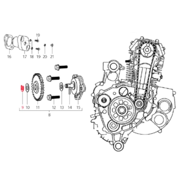 Image of Sicherungsring, LML für LML Star 200 4T