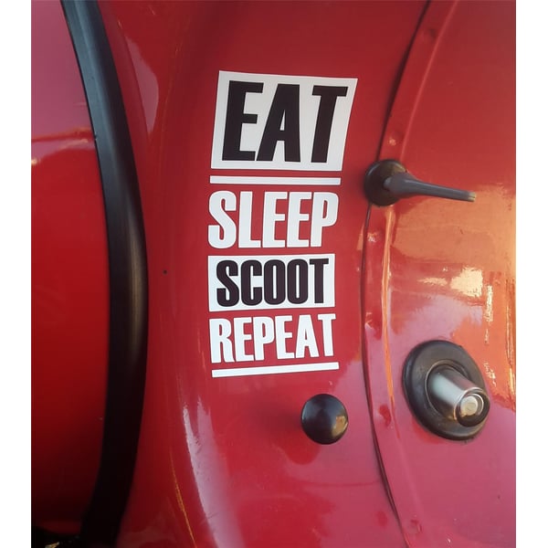 Image of Aufkleber mit Motiv EAT - SLEEP - SCOOT - REPEAT