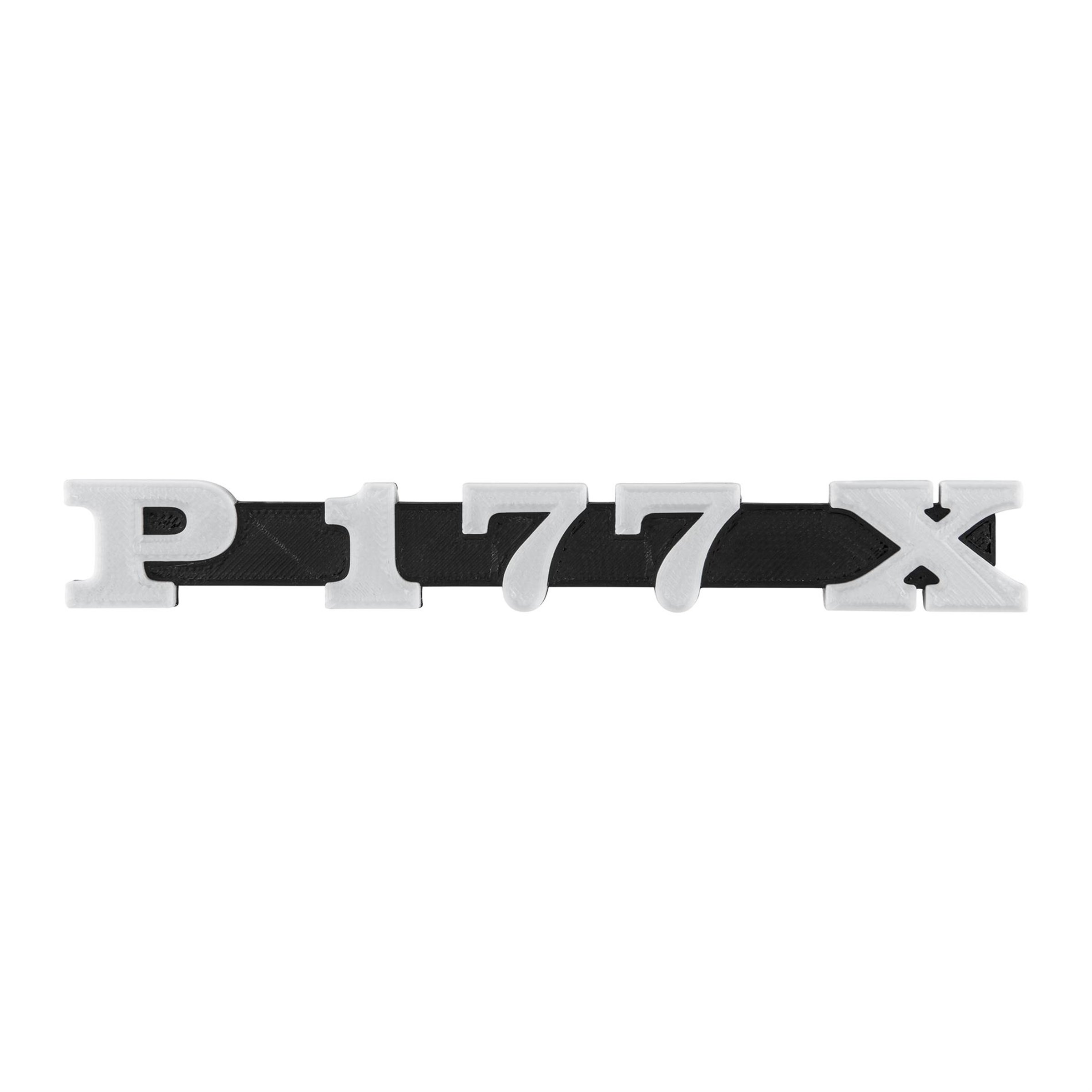 Image of Schriftzug V.TEC P177X Seitenhaube links für Vespa P125-150X/PX 150 E für Vespa P125-150X/PX 150 E