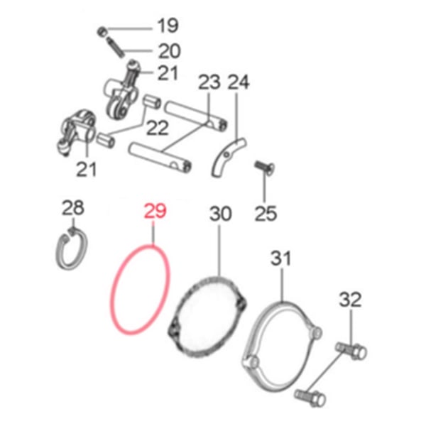 Image of O-Ring Zylinderkopfabdeckung, links, LML für LML Star 125-150 4T/Star Deluxe 125-150 4S/Speedy