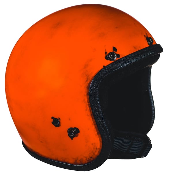 Image of Helm 70'S PASTELLO Dirtys, orange, Gr. XS, 53-54cm Jethelm