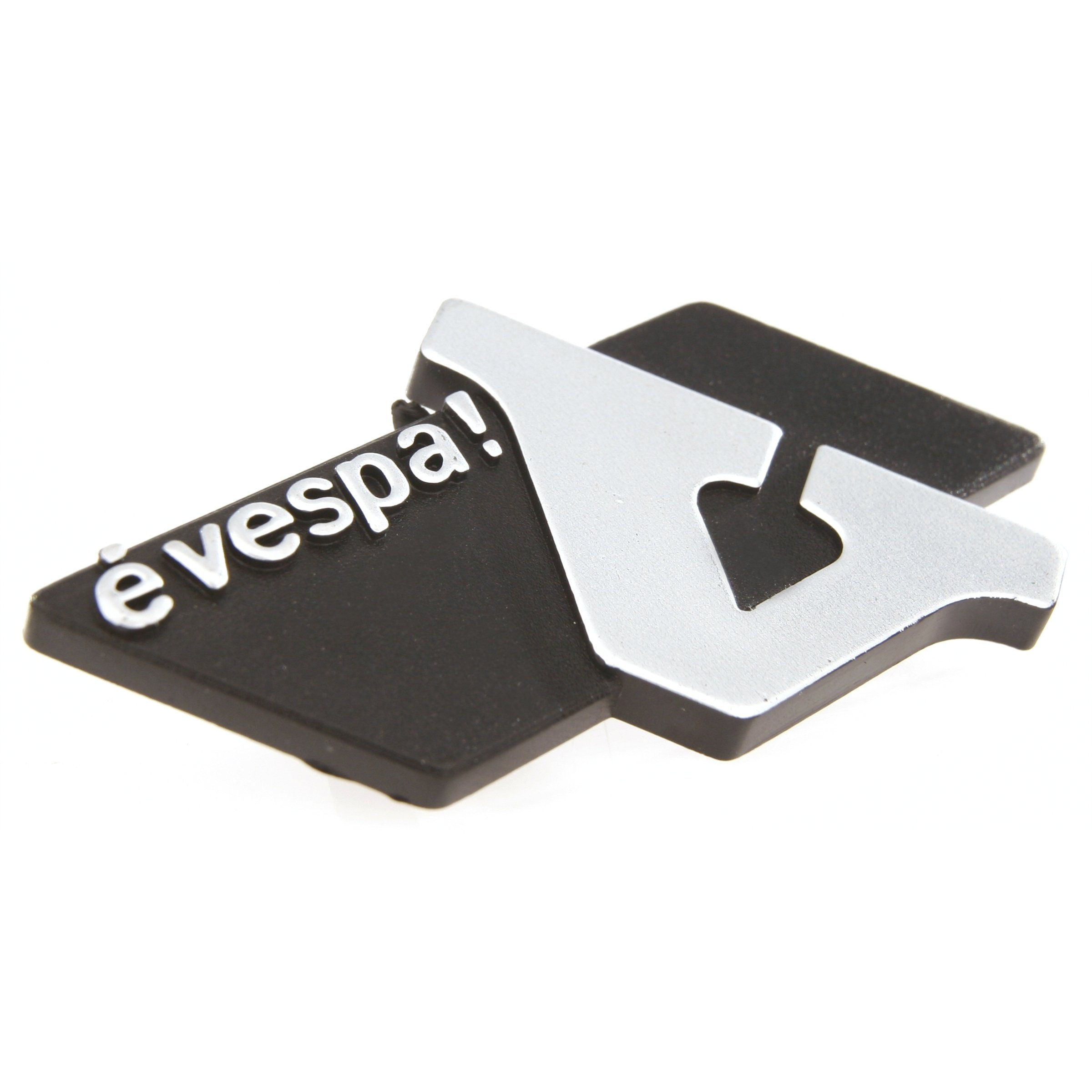 Image of Schriftzug "eVespa!" Gepäckfach 257286 für Vespa PK50XL FL/HP/N/Plurimatic/Automatica> Bauart XL2/XL2 Elestart/ PK125 N/XL2 für Vespa PK50XL FL/HP/N/Plurimatic/Automatica> Bauart XL2/XL2 Elestart/ PK125 N/XL2
