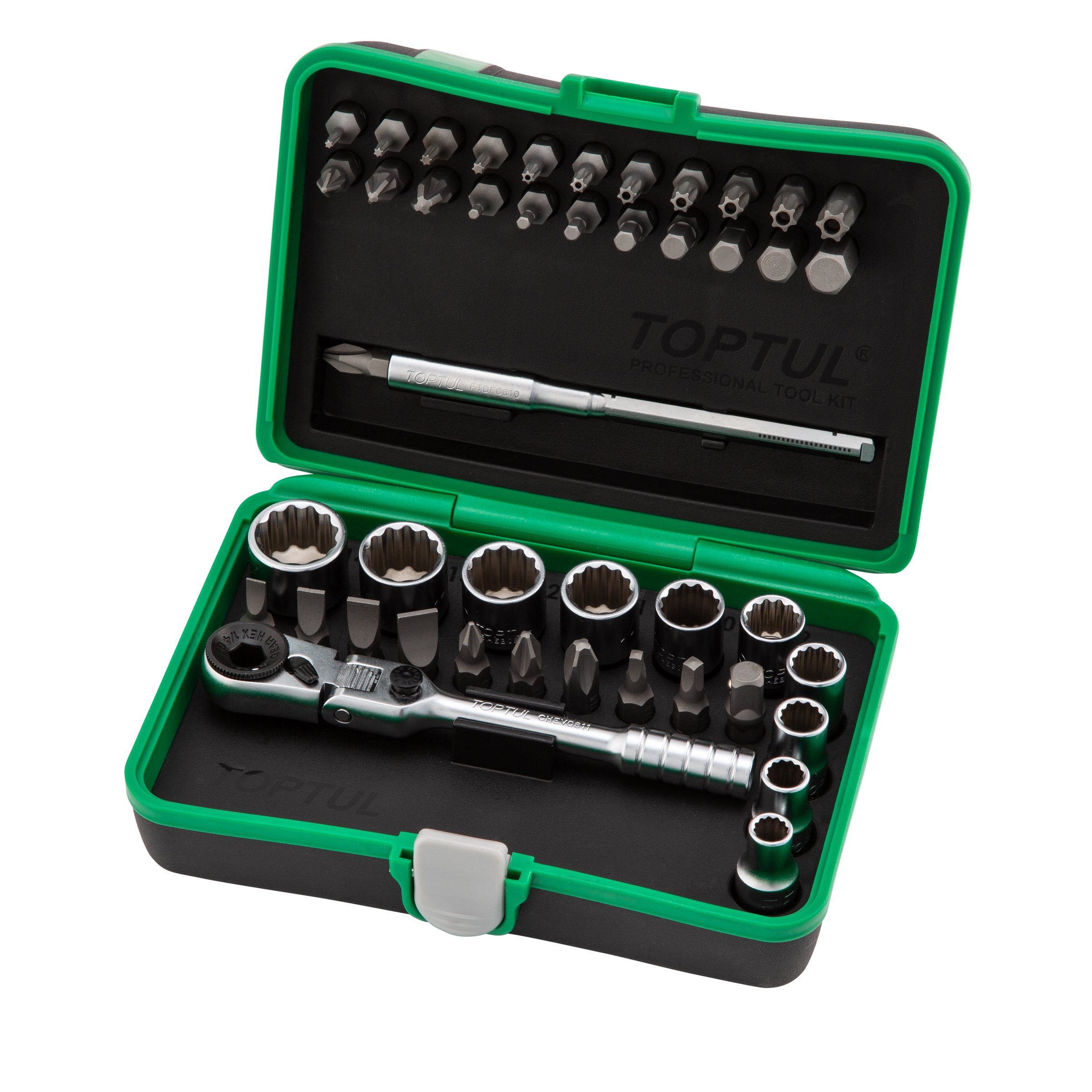 Image of Steckschlüsselsatz TOPTUL 1/4"