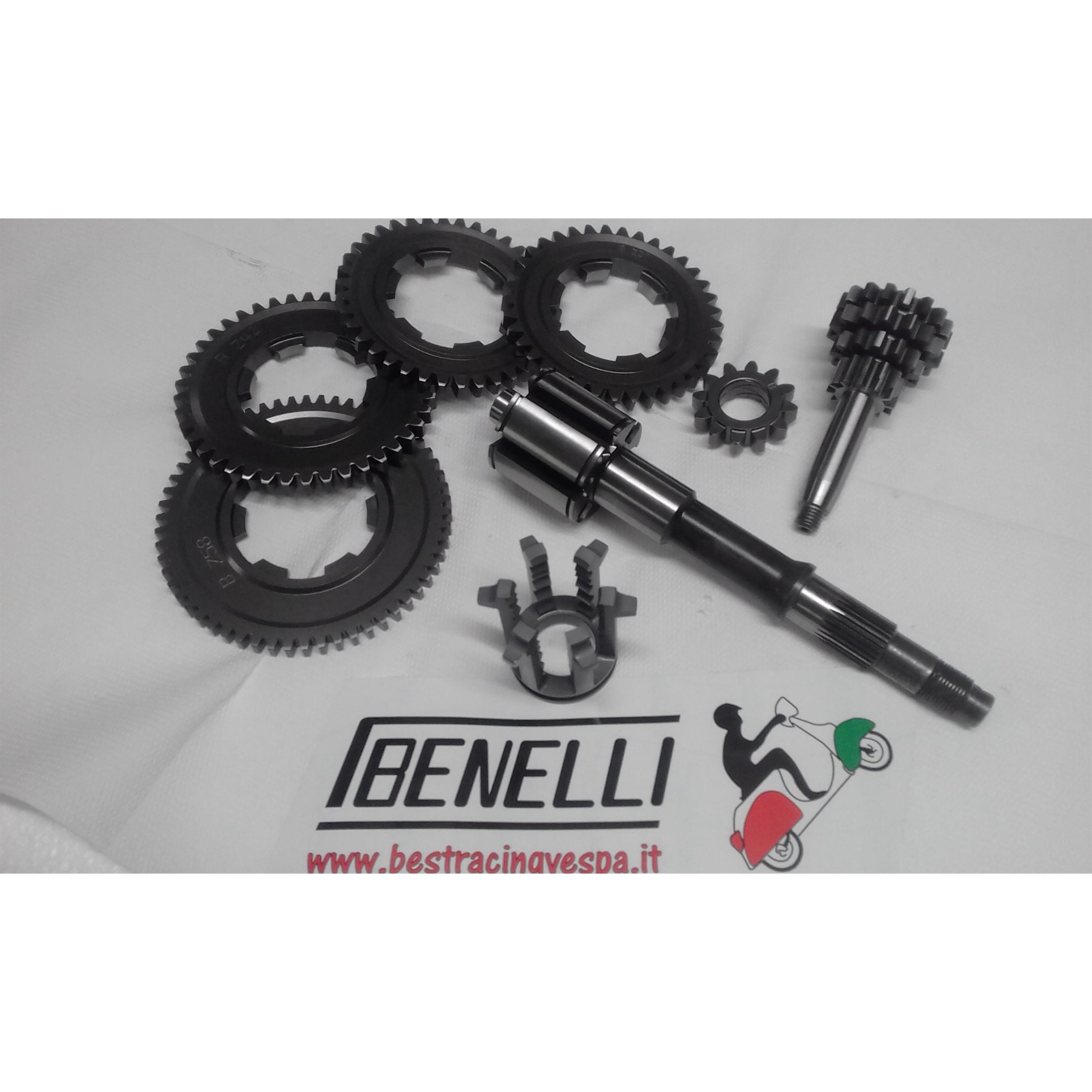 Image of Getriebekit Z 17-15-13-12 BENELLI Bull 6-Arm für Vespa 50-125/PV/ET3/PK50-125/S/XL/XL2 für Vespa 50-125/PV/ET3/PK50-125/S/XL/XL2