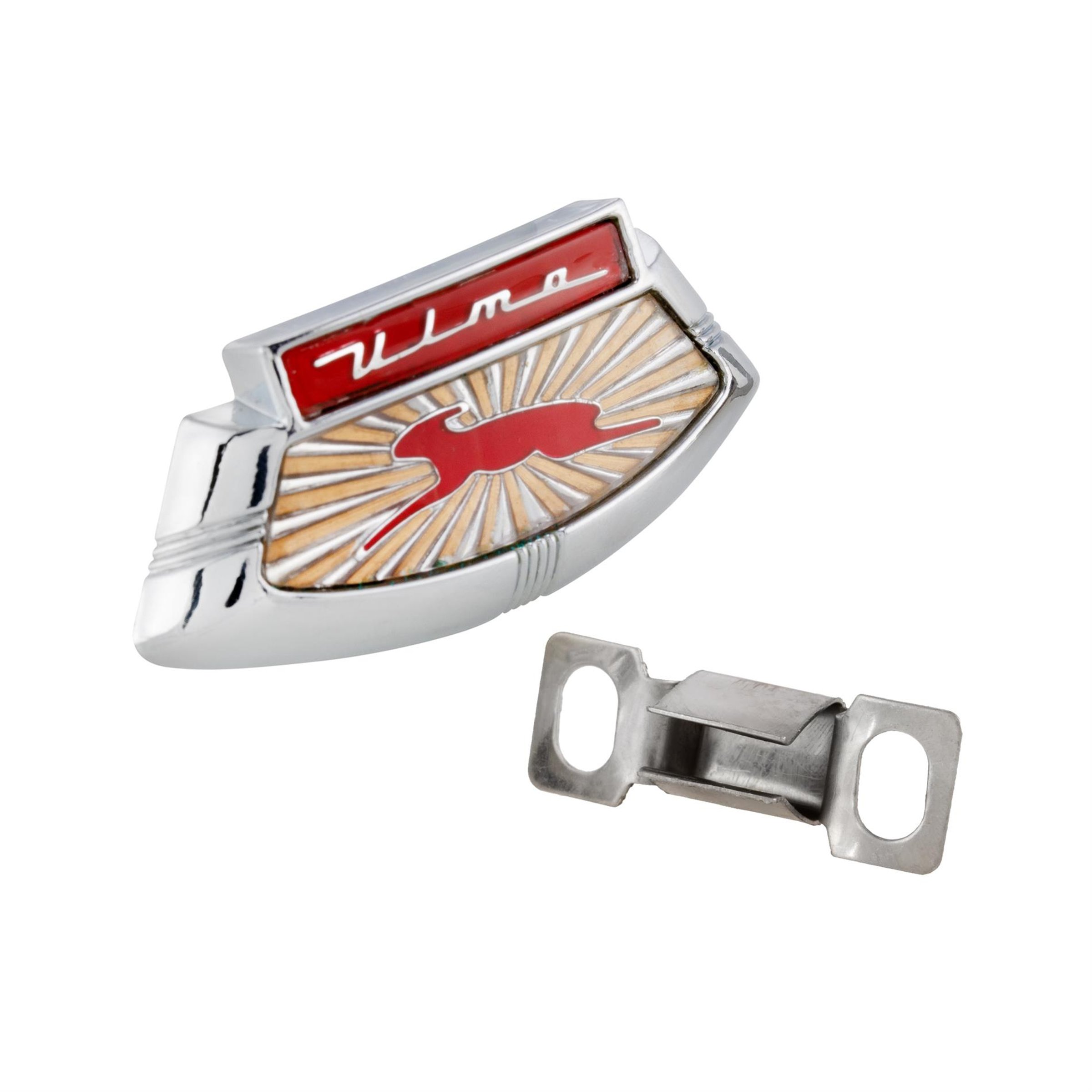 Image of Emblem ULMA Kaskade für Lambretta 125 LI 2°-3°/LIS (-'67)/150 LI 2°-3°/LIS (-'67)/SX (-'67)/175 TV 2°-3°/200 TV/SX (-'67) für Lambretta 125 LI 2°-3°/LIS (-'67)/150 LI 2°-3°/LIS (-'67)/SX (-'67)/175 TV 2°-3°/200 TV/SX (-'67)