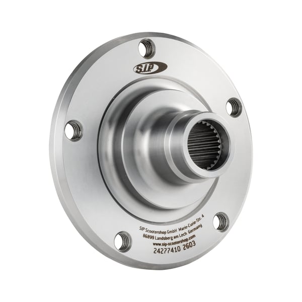 Image of Bremstrommelaufnahme SIP PERFORMANCE ET30 5/86 hinten Umrüstung auf 10" ZIP Felge/Felgenstern für Vespa 50-125/PV/ET3/PK50-125/S/PK50 SS/XL/XL2/FL/N/Rush